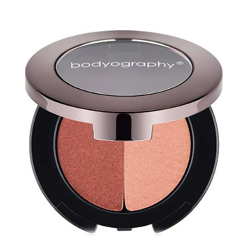 Bodyography Duo Expression Eye Shadow - Copper Mist (Peach Satin Shimmer and Copper Shimmer), 3g/0.1 oz Bodyography Duo Expression Eye Shadow - Breathless (Soft Pink Shimmer Grey Shimmer) on white background