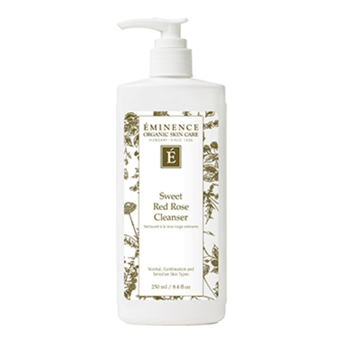 Eminence Organics Sweet Red Rose Cleanser on white background