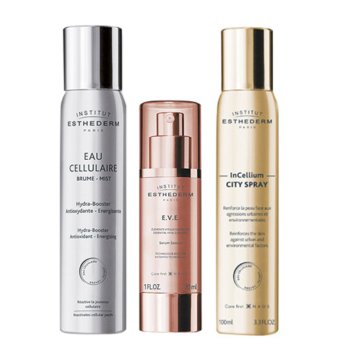 Institut Esthederm EVE Trilogy on white background