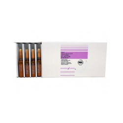 Elastin Vials on white background
