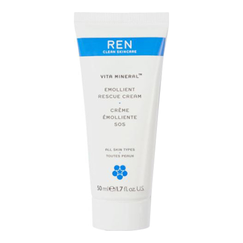 Ren Emollient Rescue Cream on white background