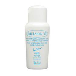 Emulsion O on white background