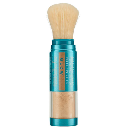 Colorescience EnviroScreen Protection BRUSH-ON Shield SPF50 - Glow on white background