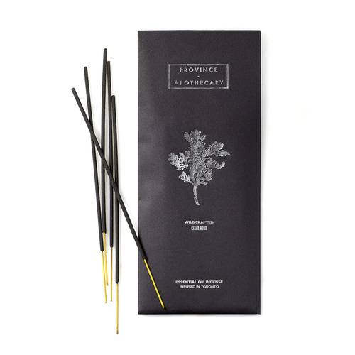 Province Apothecary Essential Oil Incense - Cedar Wood on white background