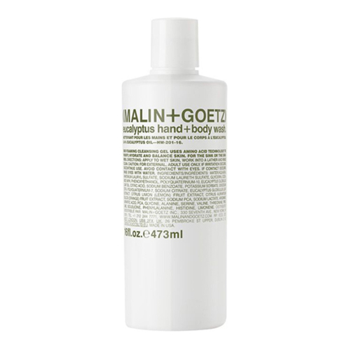 Malin + Goetz Eucalyptus Hand+Body Wash on white background