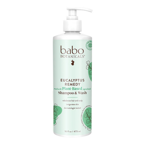 Babo Botanicals Eucalyptus Remedy Plant-Based Shampoo and Wash, 473ml/16 fl oz