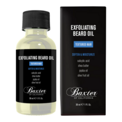 Exfoliating Beard Oil on white background