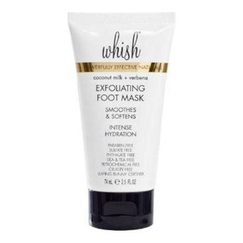 Whish Exfoliating Foot Mask Coconut Milk + Verbena on white background