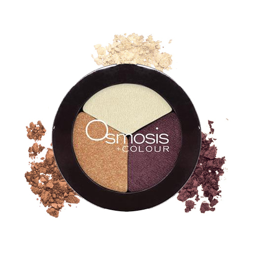 Osmosis Professional Eye Shadow Trio - Aubergine on white background