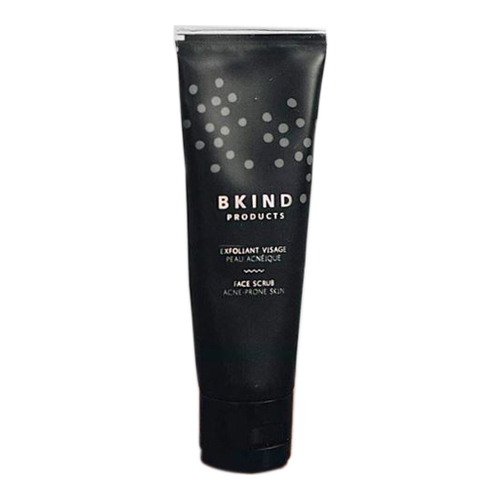BKIND Face Scrub Activated Charcoal on white background