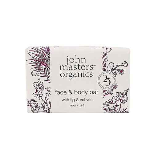 John Masters Organics Face and Body Bar with Fig and Vetiver, 128g/4.5 oz