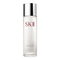 Facial Treatment Clear Lotion on white background