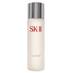 Facial Treatment Clear Lotion on white background