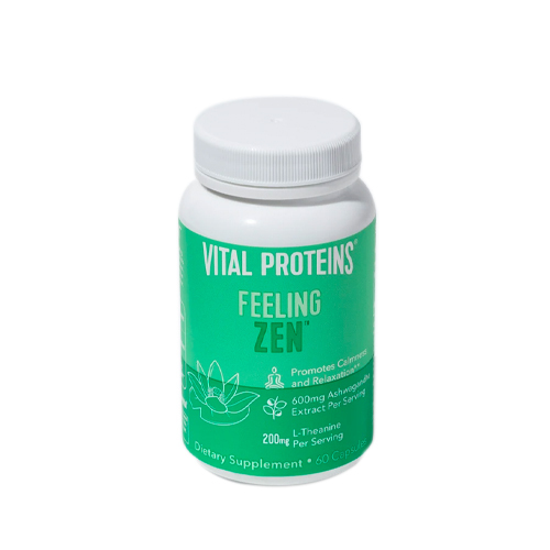 Vital Proteins Feeling Zen on white background