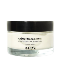 Fine Cream with 3 Teas on white background