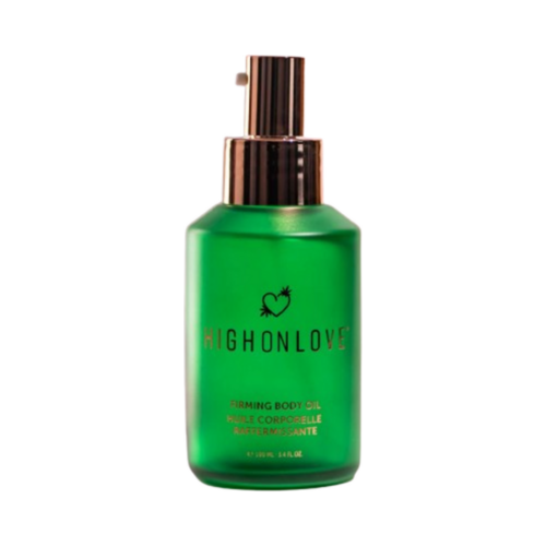 High on Love Firming Body Oil on white background