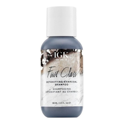 First Class Detoxifying Charcoal Shampoo on white background