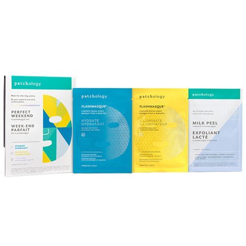 Patchology FlashMasque Trio on white background