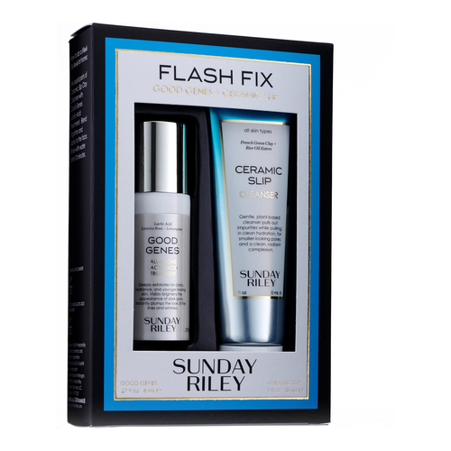 Sunday Riley Flash Facial Kit on white background