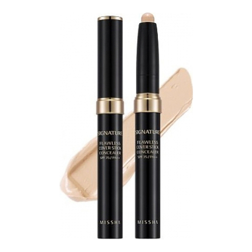 MISSHA Flawless Cover Stick Concealer SPF35/PA++ (No.21) on white background