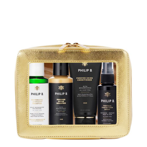 Philip B Botanical Forever Shine Deluxe Travel Collection on white background