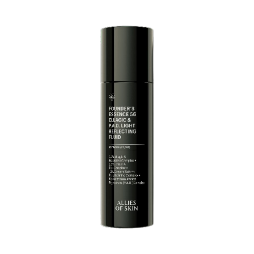 Allies of Skin Founders Essence 56 Ellagic and P.A.D. Light Reflecting Fluid on white background
