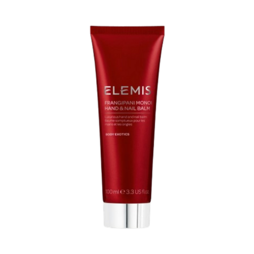 Elemis Frangipani Monoi Hand and Nail Balm on white background