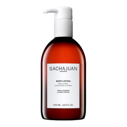 Sachajuan Fresh Lavender Body Lotion on white background