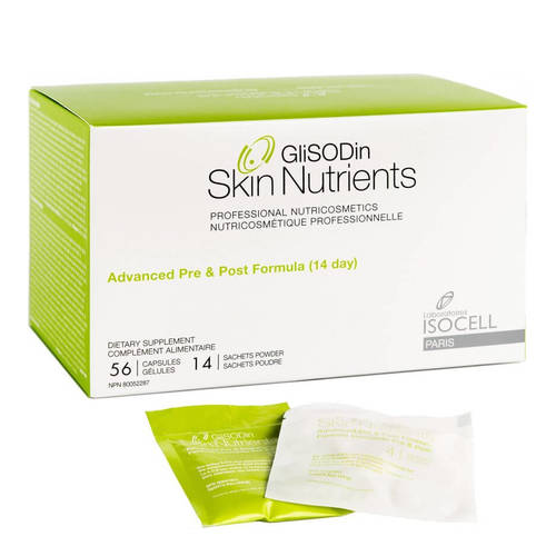 Glisodin Advanced Pre and Post Formula - 14 Day Supply on white background