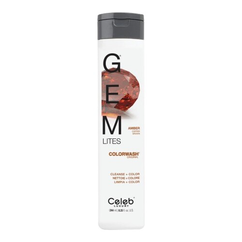 Celeb Luxury Gem Lites Amber Colorwash on white background