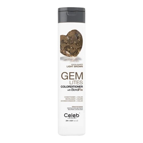 Celeb Luxury Gem Lites Cocoa Quartz Colorditioner on white background