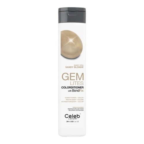 Celeb Luxury Gem Lites Sandy Opal Colorditioner on white background