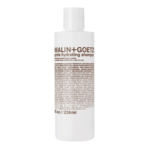 Malin + Goetz Gentle Hydrating Shampoo on white background