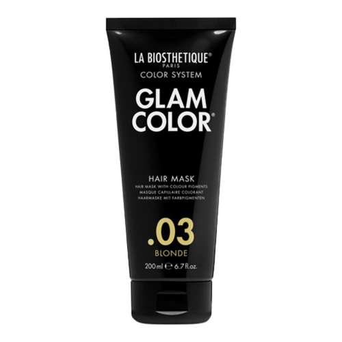 La Biosthetique Glam Color Hair Mask .02 Caramel on white background