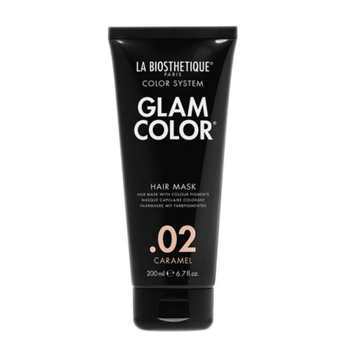 La Biosthetique Glam Color Hair Mask .02 Caramel on white background