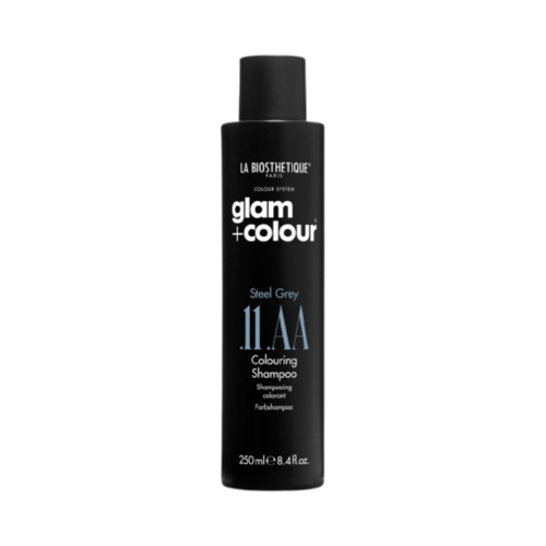 La Biosthetique Glam+Colour Steel Grey .11 .AA Coloring Shampoo on white background