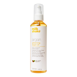 Glistening Argan Oil on white background