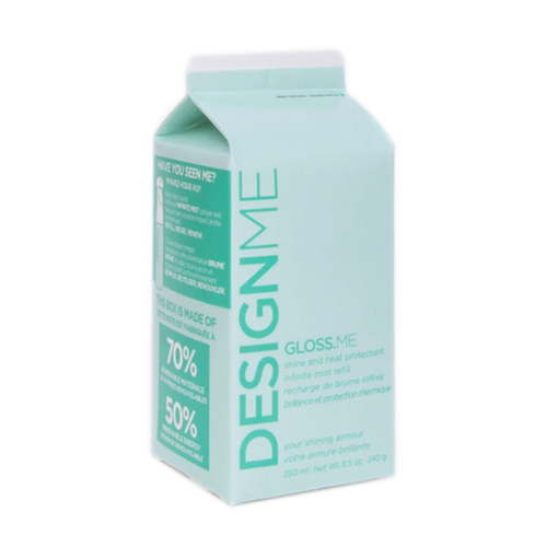 DESIGNME  Gloss.Me Infinite Mist Heat Protectant Spray - Refill on white background