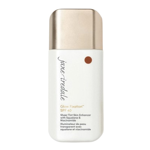 jane iredale Glow Fixation SPF 40 Sheer Tint - Fair to Light, 40ml/1.35 fl oz jane iredale Glow Fixation SPF 40 Sheer Tint - Dark to Deep on white background