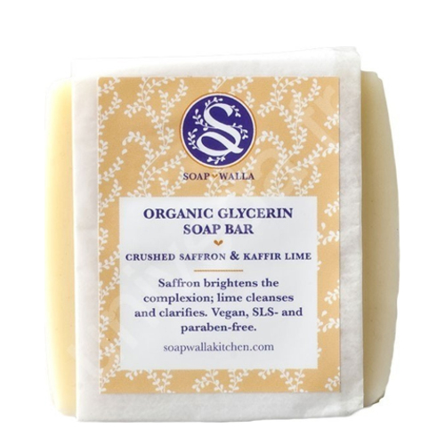 Soapwalla Organic Glycerin Soap Bar - Citrus Grove on white background