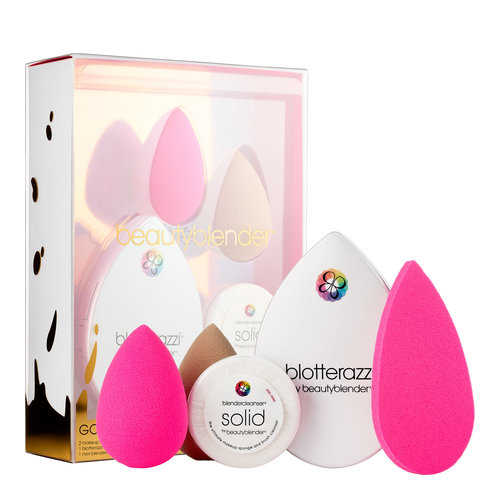 Beautyblender Gold Mine on white background