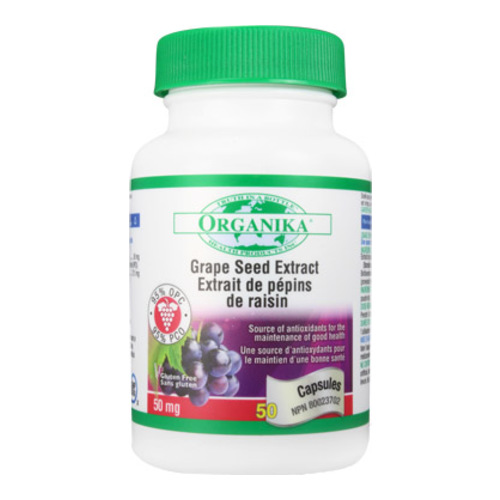 Organika Grape Seed Extract (95% OPC) on white background