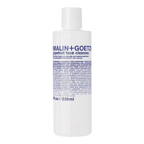 Malin + Goetz Grapefruit Face Cleanser on white background