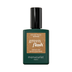 Green Flash - Shimmer on white background
