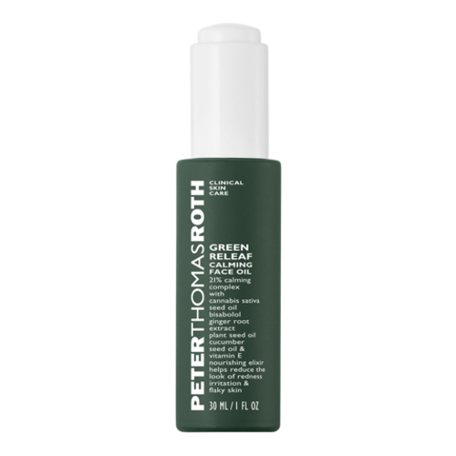 Peter Thomas Roth Green Releaf Calming Face Oil on white background