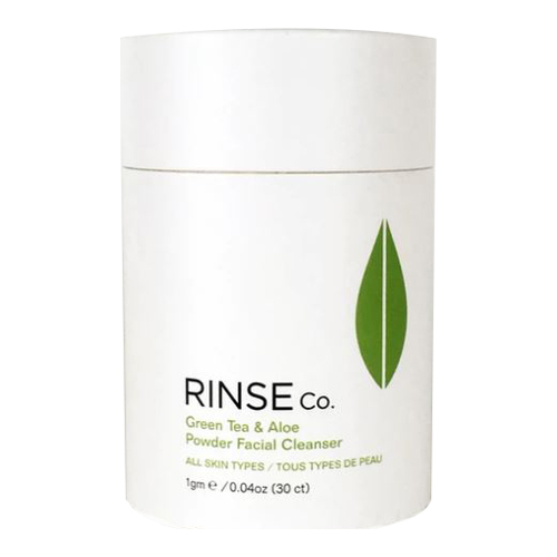 RINSE Co. Green Tea and Aloe Powder Facial Cleanser - All Skin Types, 30 pieces