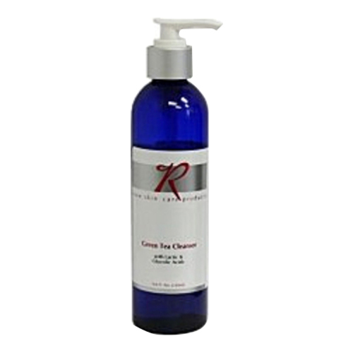 Rose Skin Care Green Tea Cleanser on white background