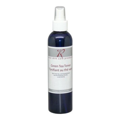 Rose Skin Care Green Tea Toner on white background