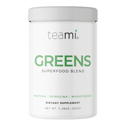 Teami Greens Superfood Powder on white background