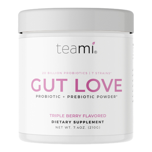 Teami Gut Love Probiotic + Prebiotic Powder - Triple Berry on white background